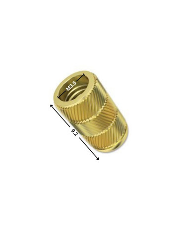 1 x Inserto Ottone FLOWFIX M3.5X9.2