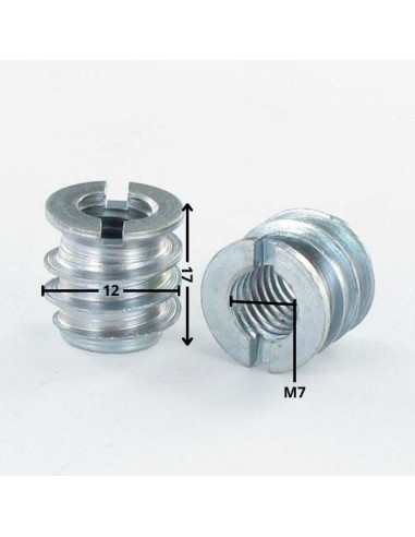 1 x Inserto Con Intaglio Zincate M7 Passo 150...