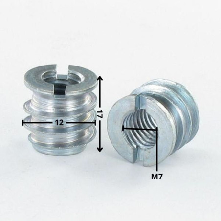 1 x Inserto Con Intaglio Zincate M7 Passo 150 12X17