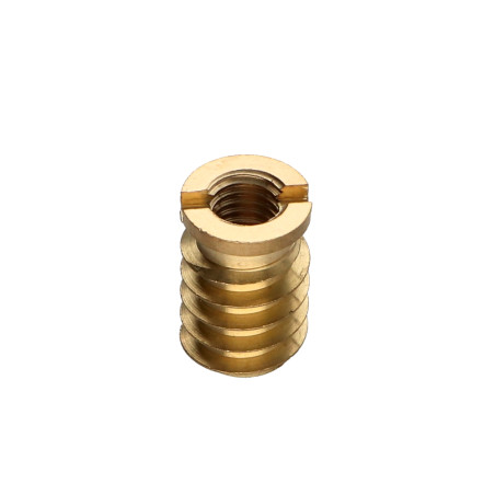 1 x Inserto autofilettante per legno M8 13X20 Ottone