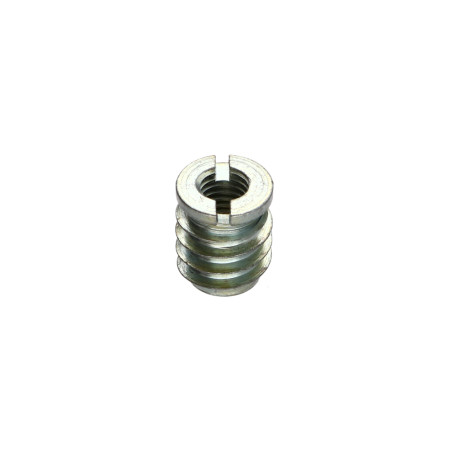 1 x Inserto autofilettante per legno Zincate M8 14X17