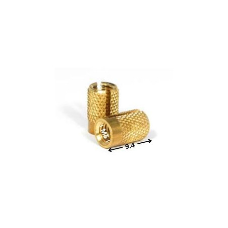 1 x Inserto RIPARAZIONE DI ESPANSIONE Ottone M5X9.4