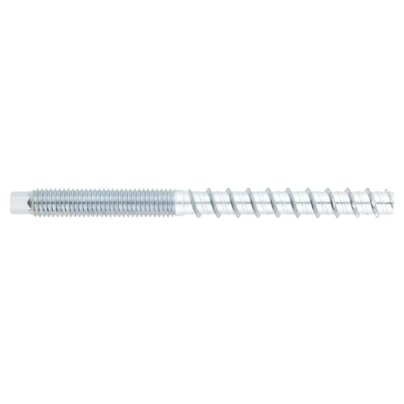 1 x Vite Per Calcestruzzo Doppio filettatura T7 8X130 M10 Zincate