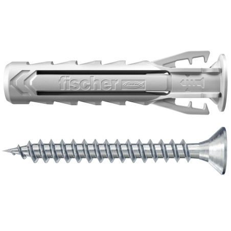 1 x Tassello A Espansione Fischer con vite SX DI PIÙ 8X40 S Nylon