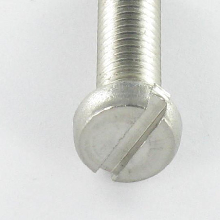 1 x Vite Per Metalli Acciaio Inox A2 Testa Cilindrica Con Intaglio M2.6X5 microviti