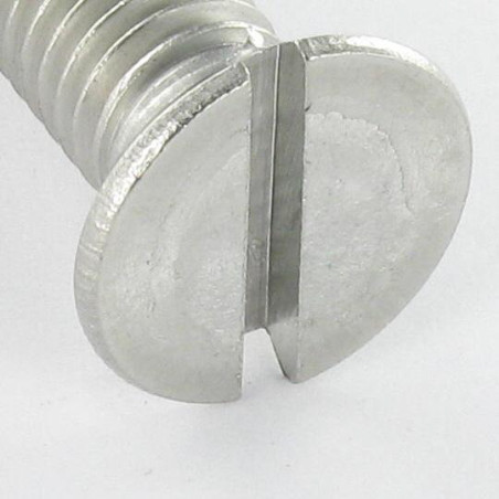 1 x Vite Per Metalli Acciaio Inox A2 Testa Forata Con Intaglio M3X6 microviti