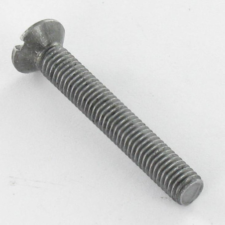 1 x Vite Per Metalli Testa Forata Bombata Con Intaglio M4.8X40 Diametro Della Testa: 9.5 BO Acciaio Grezzo