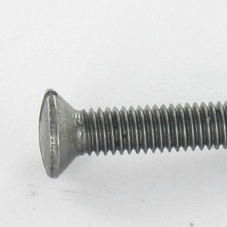 1 x Vite Per Metalli Testa Forata Bombata Con Intaglio M4X25 Acciaio Grezzo
