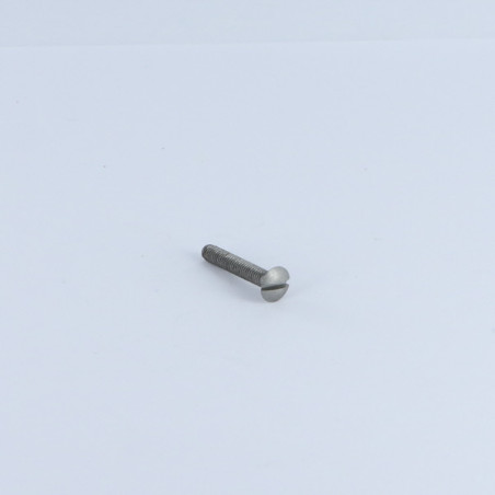1 x Vite Per Metalli Testa Forata Bombata Con Intaglio M2.5X4 Acciaio Grezzo microviti