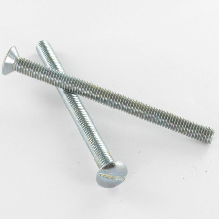 1 x Vite Per Metalli Testa Forata Bombata Con Intaglio M4X25 Zincate