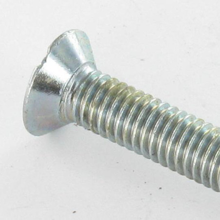 1 x Vite Per Metalli Testa Forata Bombata Con Intaglio M4X20 Zincate