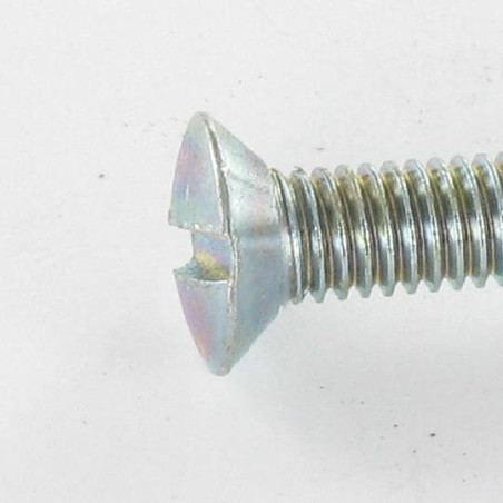1 x Vite Per Metalli Testa Forata Bombata Con Intaglio M4X30 Diametro Della Testa: 7.5 BO Zincate
