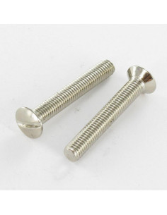 Vite Per Metalli Testa Forata Bombata Con Intaglio M5X45...