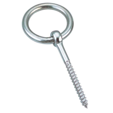 1 x Golfare A Vite Anello Di Sicurezza filettatura Legno 5X50 Filettata Su 35 Acciaio Inox A4