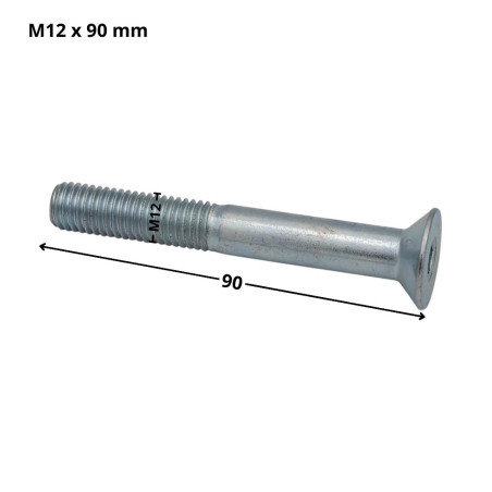 1 x Vite Per Metalli Testa Forata Con Esagono Incassato Chiave Esagonale Da 8 M12X90 Filettatura Parziale Classe 10.9