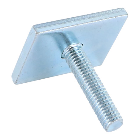 1 x OPUSCOLO 40X32X5 + Testa Poelier Con Colletto Quadrato 8X40 Zincate