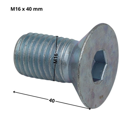 1 x Vite Per Metalli Testa Forata Con Esagono Incassato Chiave Esagonale Da 10 M16X40 Discussione completa Classe 10.9