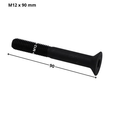 1 x Vite Per Metalli Testa Forata Con Esagono Incassato Chiave Esagonale Da 8 M12X90 Filettatura Parziale Classe 10.9