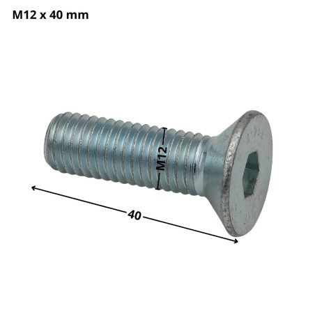 1 x Vite Per Metalli Testa Forata Con Esagono Incassato Chiave Esagonale Da 8 M12X40 Discussione completa Classe 10.9
