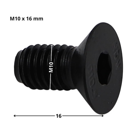 1 x Vite Per Metalli Testa Forata Con Esagono Incassato Chiave Esagonale Da 6 M10X16 Discussione completa Classe 10.9