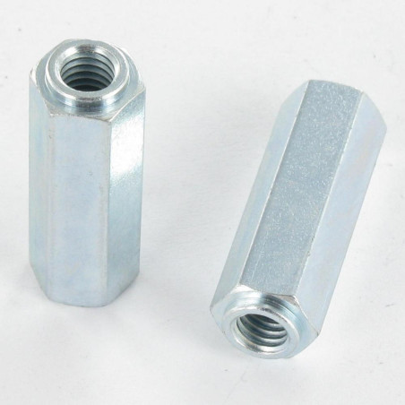 1 x Distanziatore Esagonale con COLLARE 10X30 Filettata Su M6X15 Zincate