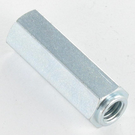 1 x Distanziatore Esagonale con COLLARE 10X30 Filettata Su M6X15 Zincate