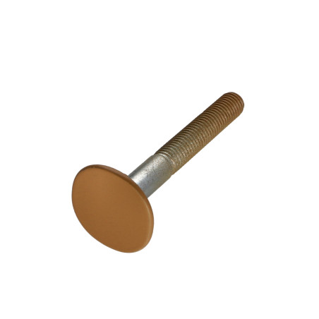 1 x Vite PIANO Testa Forata LARGO 4ERGOT10X80 Zincate RAL1011M
