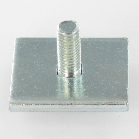 1 x OPUSCOLO 40X32X5 + Testa Poelier Con Colletto Quadrato 8X25 Zincate