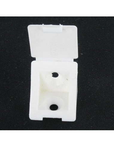 1 x Flangia TRIANGOLO Plastica 2 Fori Bianco