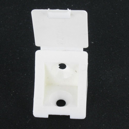 1 x Flangia TRIANGOLO Plastica 2 Fori Bianco