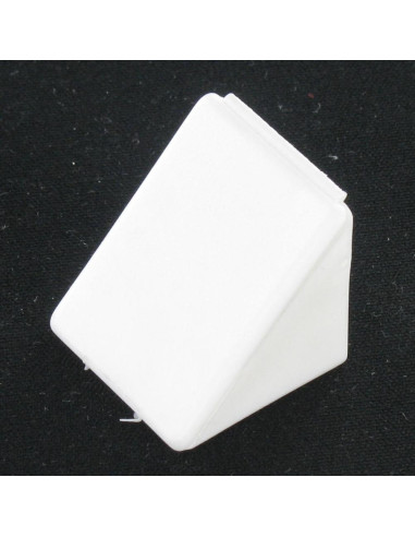 1 x Flangia TRIANGOLO Plastica 2 Fori Bianco