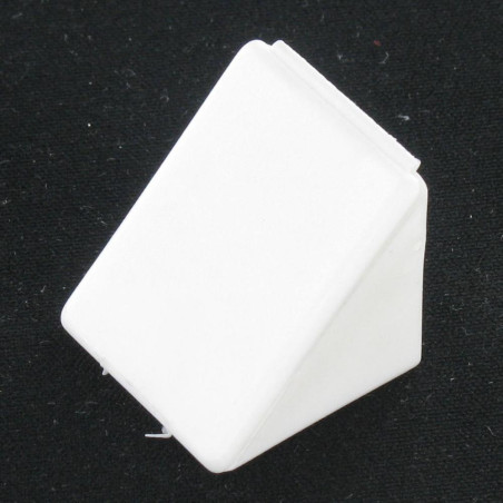1 x Flangia TRIANGOLO Plastica 2 Fori Bianco