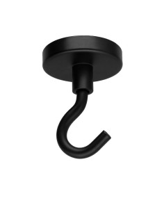 Gancio magnetico Diametro 36 Acciaio Zincato Nero 2