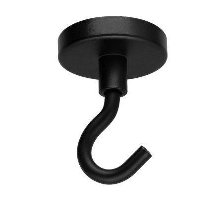 1 x Gancio magnetico Diametro 36 Acciaio Zincato Nero