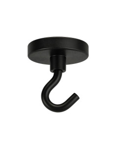 Gancio magnetico Diametro 42 Acciaio Zincato Nero 2