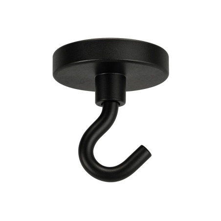 1 x Gancio magnetico Diametro 42 Acciaio Zincato Nero