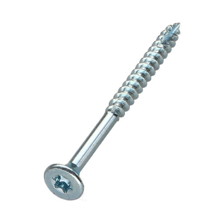 1 x Secchio di 385 Viti per legno TEKOR 4X50 Testa Forata T20 cut Chiodo Anti-Spacco 17 Zincate