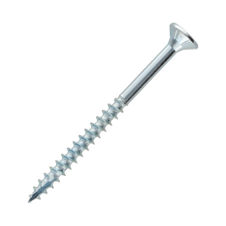 1 x Secchio di 385 Viti per legno TEKOR 4X50 Testa Forata T20 cut Chiodo Anti-Spacco 17 Zincate