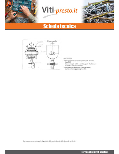 1 x Anello Di Sicurezza FERMARE Acciaio Inox A4...