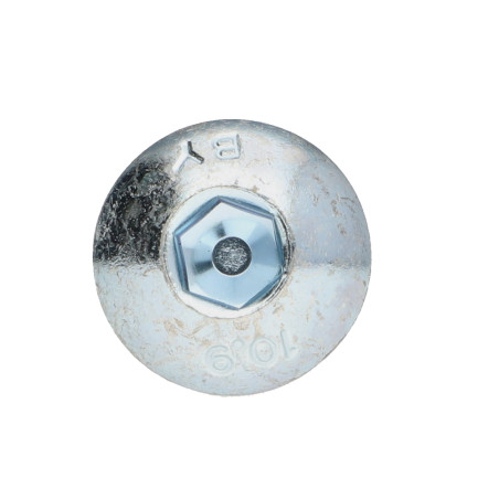 1 x Vite Per Metalli Bei (Testa Bombata Esagono Incassato) M10X50 Filettata Su 13 Classe 10.9 Chiave Esagonale Da 6