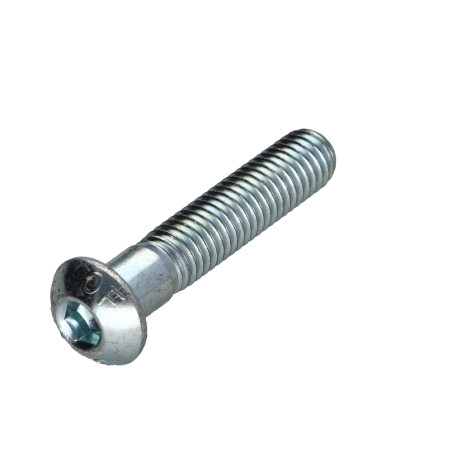 1 x Vite Per Metalli Bei (Testa Bombata Esagono Incassato) M8X40 Filettata Su 32 Classe 10.9 Chiave Esagonale Da 5 Zincate