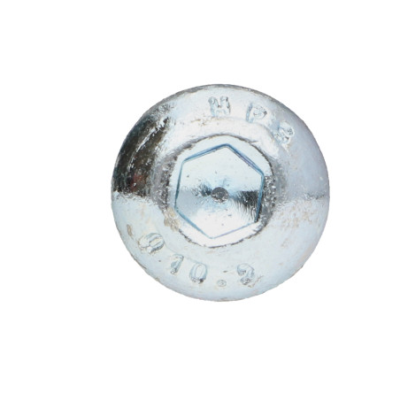 1 x Vite Per Metalli Bei (Testa Bombata Esagono Incassato) M10X55 Filettata Su 15 Classe 10.9 Chiave Esagonale Da 6