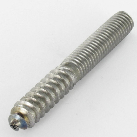 1 x Vite mista per piede del letto 10X74 33 Filettato Per Legno 4 Parte Liscia 37 Filettato Per Metalli Acciaio Grezzo