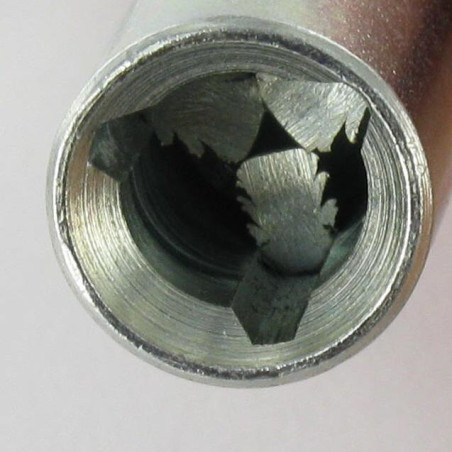 1 x Chiave EDF Acciaio Grezzo con TRIANGOLO Femmina Da 11