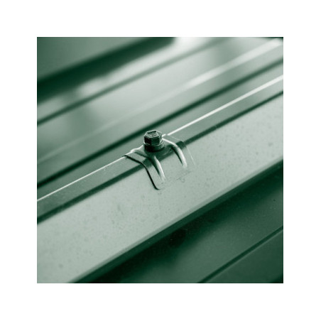 1 x Vite Autoperforante con cavaliere per coperture 2 pezzi Tipo E1 Ral6009 Verde Abete 6,3 x 100