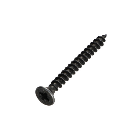 1 x Vite Per Legno E Truciolato Premium Testa Forata Pozi PZ5 4,5X45 Acciaio Zincato Nero