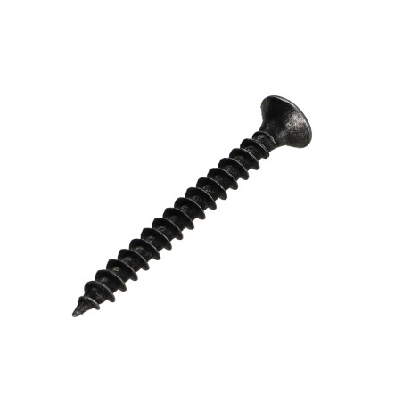 1 x Vite Per Legno E Truciolato Premium Testa Forata Pozi PZ5 4,5X45 Acciaio Zincato Nero