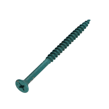 1 x Vite Per Legno E Truciolato3 Testa Forata Pozy 4,5X70 Filettatura Parziale Zincate LAQ Verde