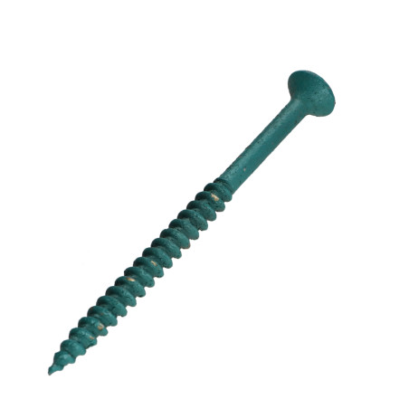 1 x Vite Per Legno E Truciolato3 Testa Forata Pozy 4,5X70 Filettatura Parziale Zincate LAQ Verde