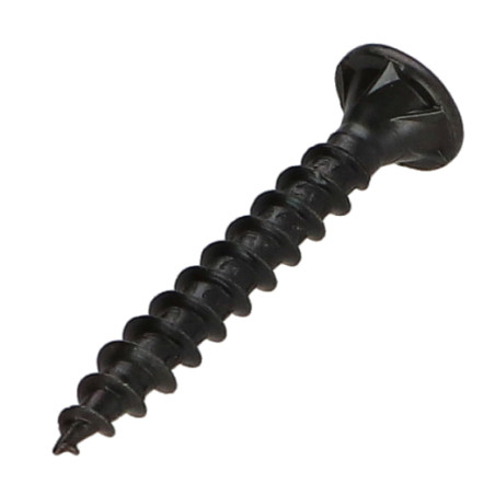 1 x Vite Per Legno E Truciolato3 Testa Forata Dentellato 4X40 T20 Acciaio Zincato Nero